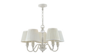 Ellis 5Lt Multi-Arm Pendant - Ivory with Shades