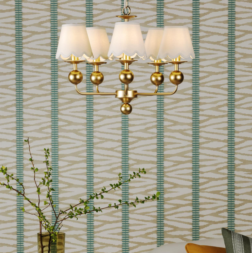 Tilda 5 Light Pendant Satin Gold Fitting Only