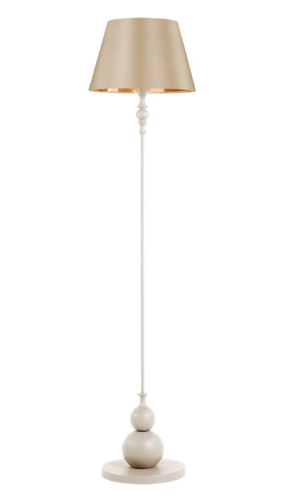 Flemish Floor Lamp Bespoke/ Distressed Cream- Base Only