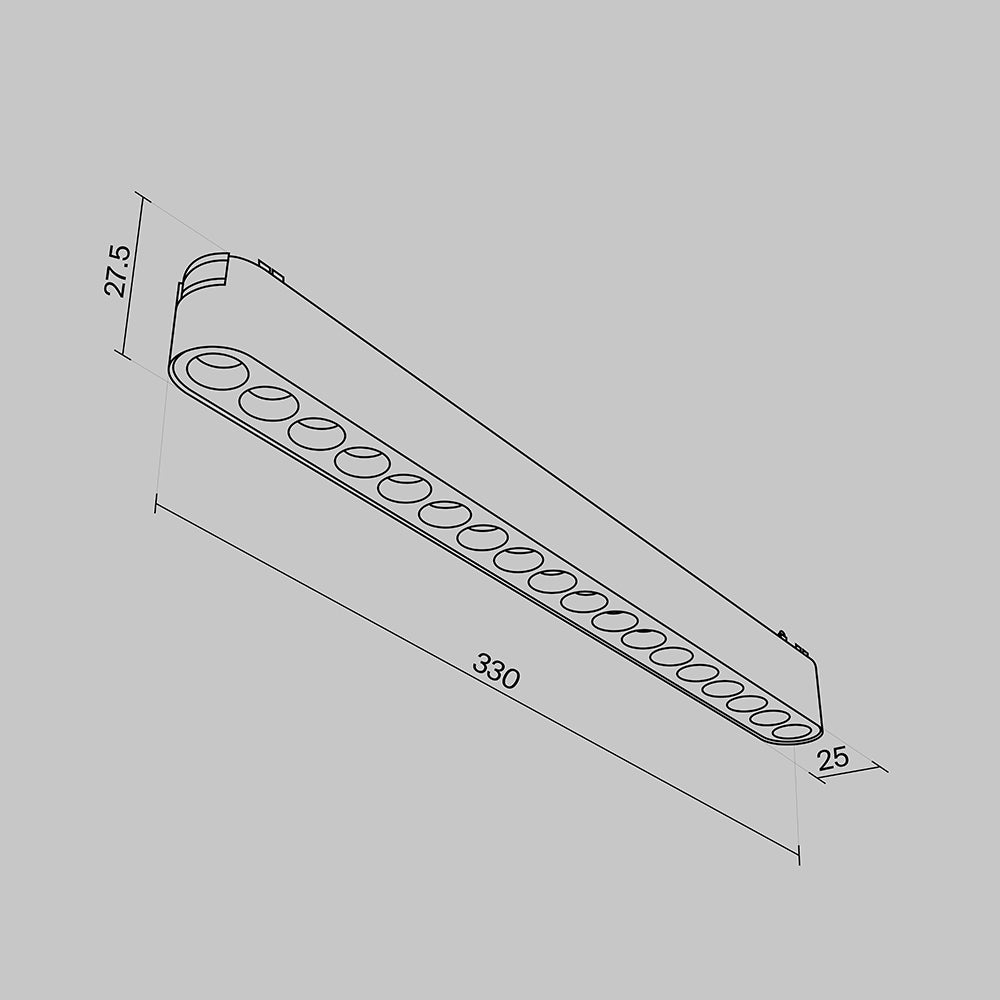 Track luminaire Points Radity 36°