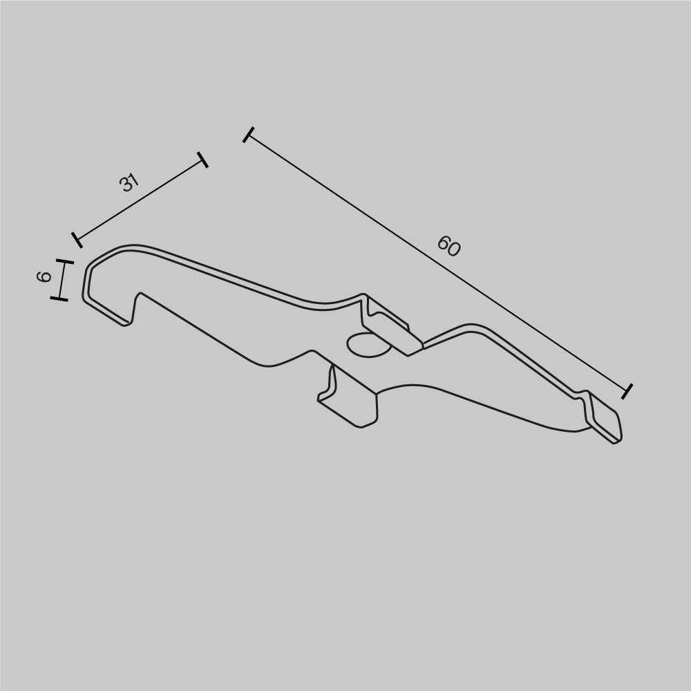 Surface mounting clip Exility