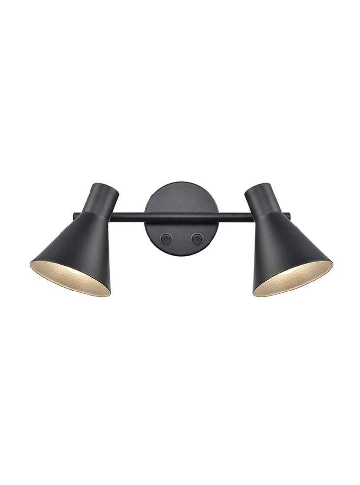 Focus 1/2Lt Wall Bracket - Black & Gold Finish