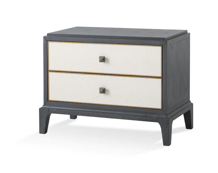 Monaco 1/2 Drawer Bedside Grey - Finish