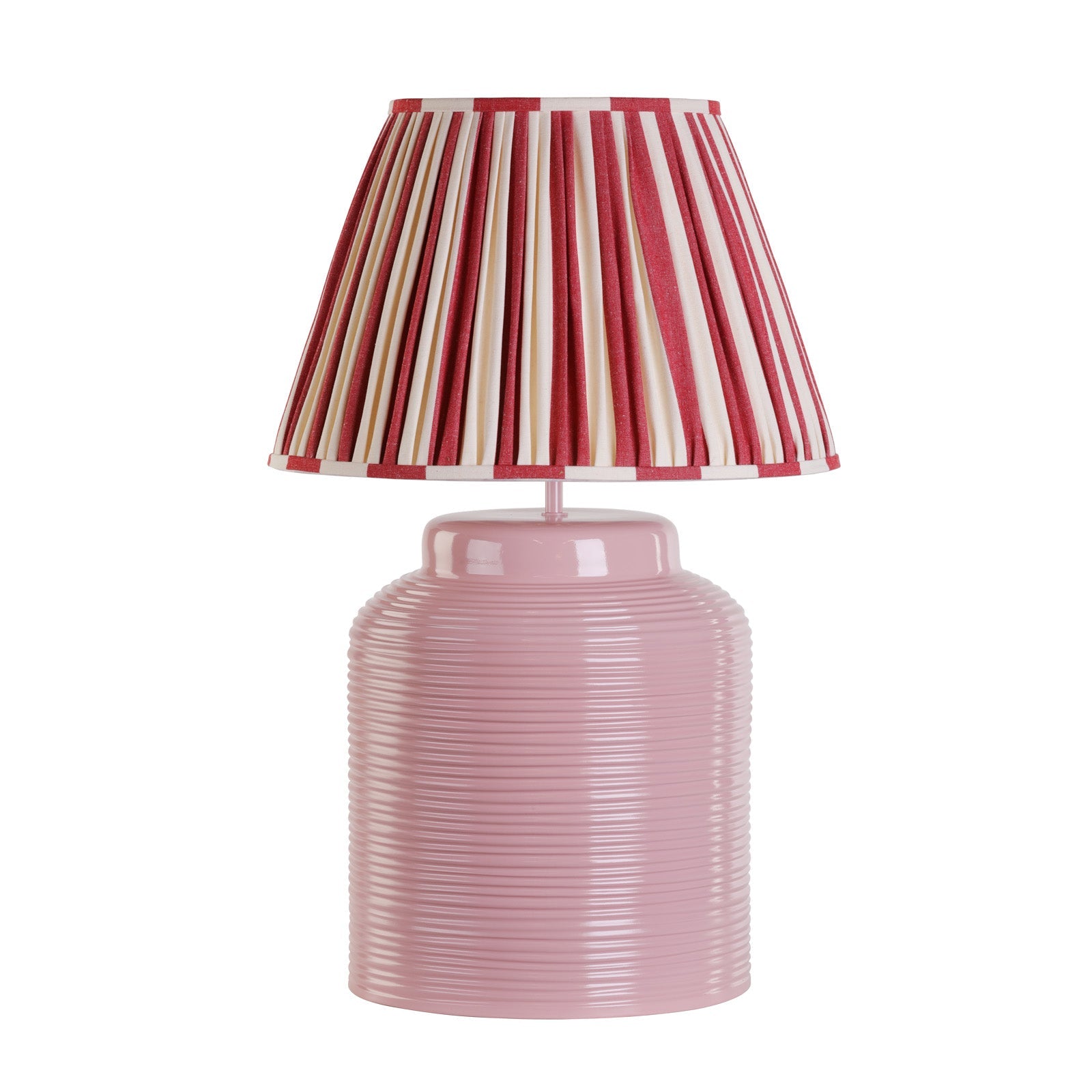 Tidal Table Lamp Rose/White Finish With Bespoke Base Only E27