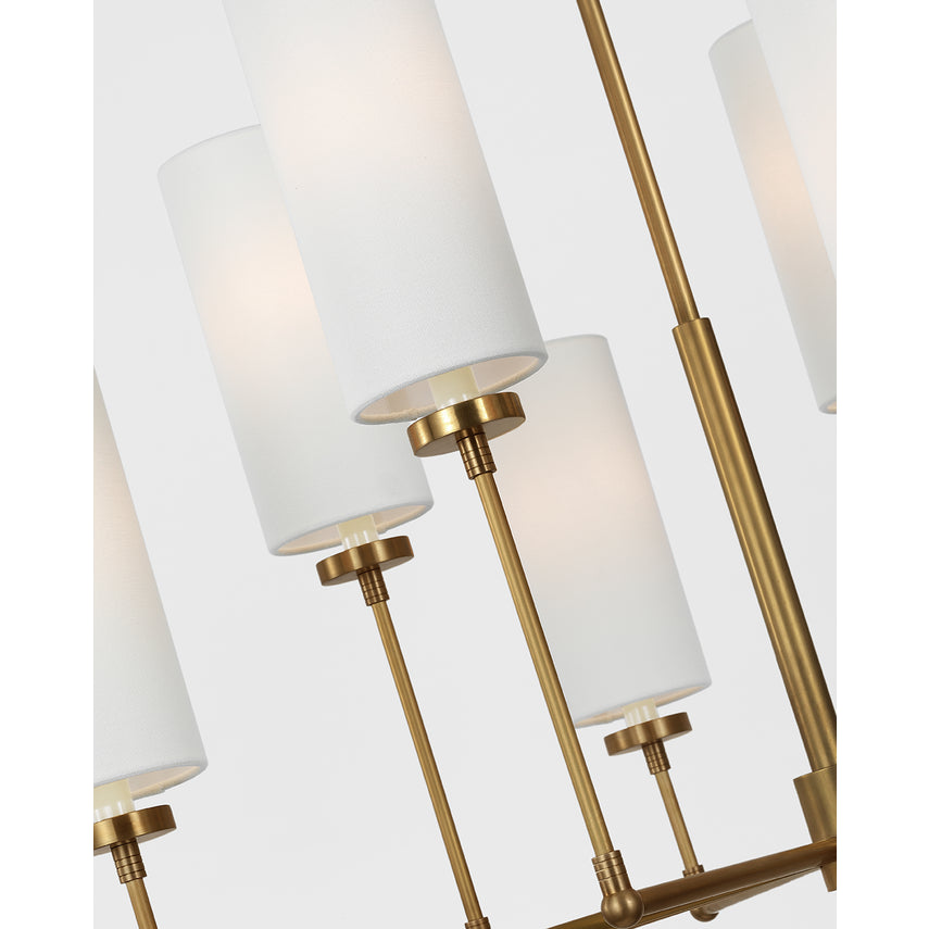 Ziyi Large Chandelier- Bronze/ Nickel/ Brass Finishes