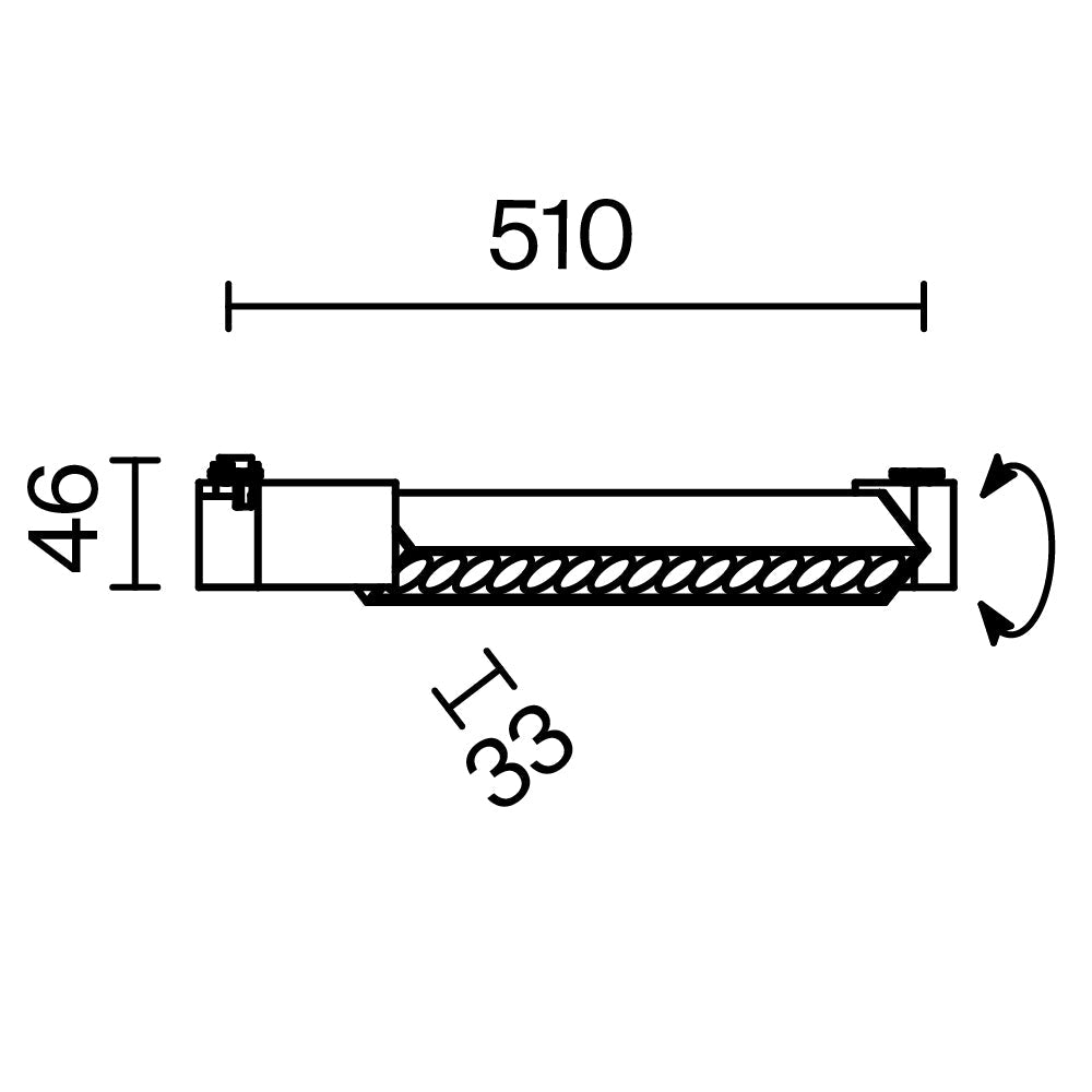 Points Rot Unity Track Lighting -Integrated LED