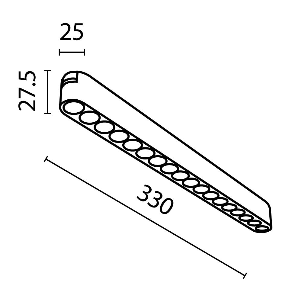 Track luminaire Points Radity 36°