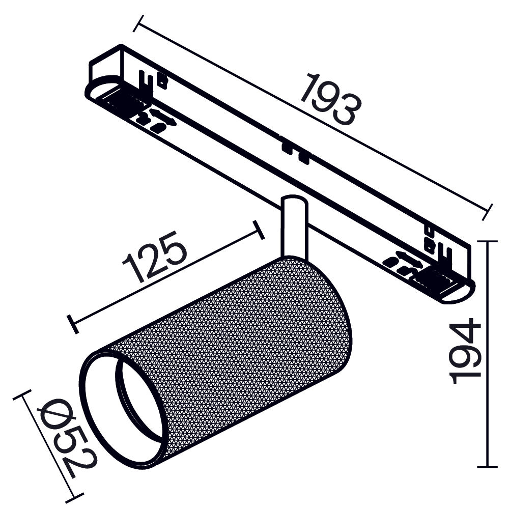 Track Lighting Artisan Magnetic track system Exility 12W 36°
