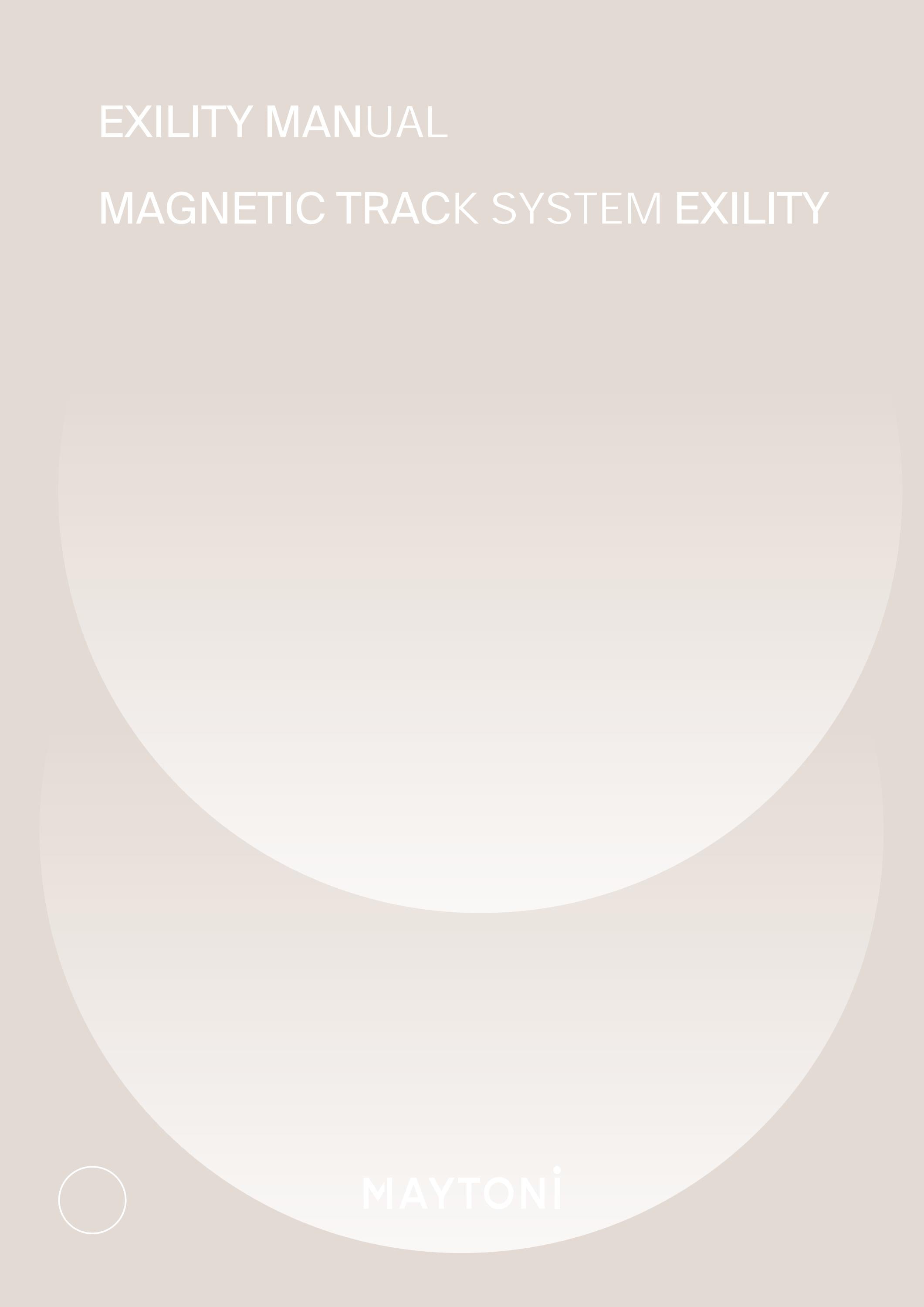Track Exility surface-mounted/suspended white