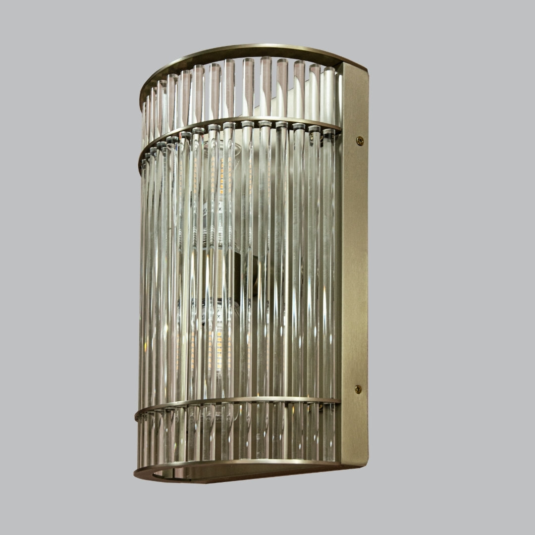 Troy IP65 Wall Lamp- Champagne/ Gunmetal Finishes
