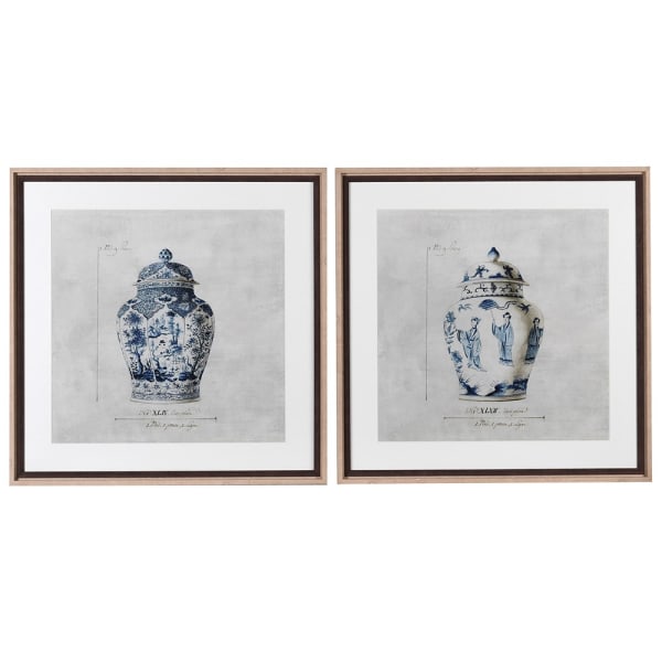 Masolino Set of 2 Chinoisery Urn Picture