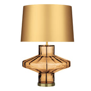 Vienna Table Lamp Tobacco Glass/ Moss Glass-  Base Only