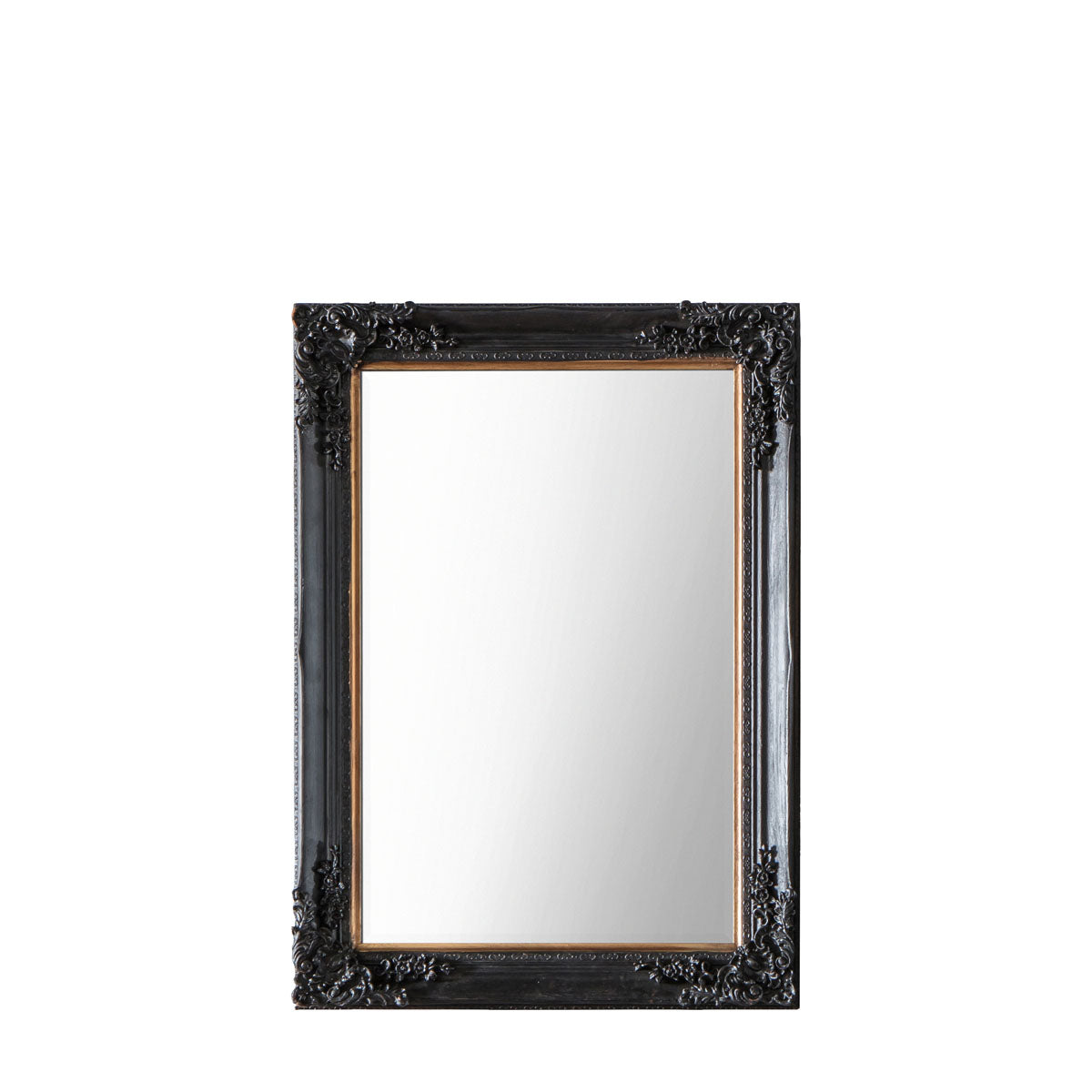 Harrelson Mirror Antique Black W790 x D70 x H1090mm