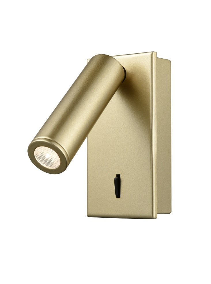 Daley LED Reading Light Recess/Surface LED 
Gold Colour/Satin Nickel