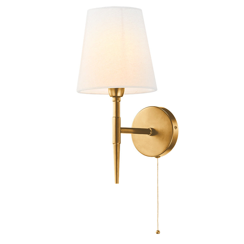 Shandon Wall Light- Matt Brass/ Black