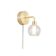 Reyna 1Lt Bathroom Wall Light IP44 - Polished Chrome/Satin Brass
