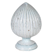 Acorn Ornament White-washed Ceramic