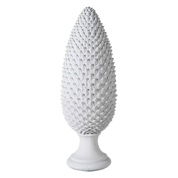 White Artichoke Ornament - Large/Small