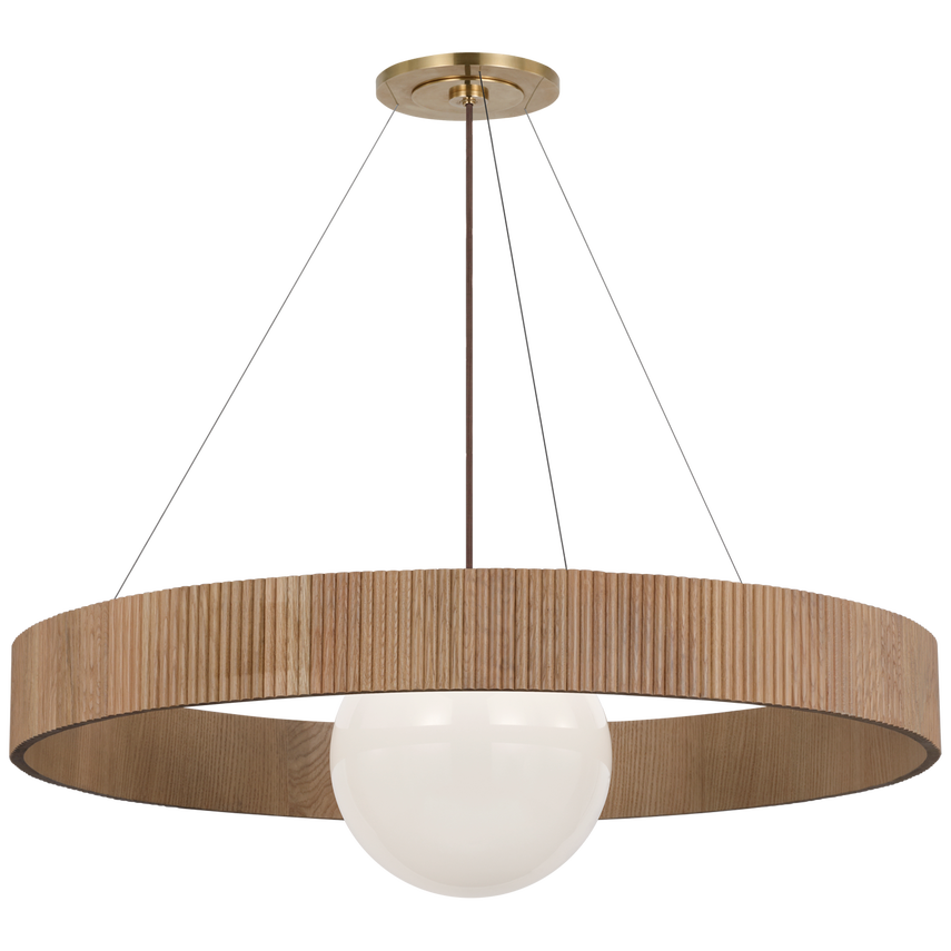 Arena 18"/42" Ring and Globe Chandelier