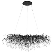 Saanich Clear Glass Droplet Chandelier