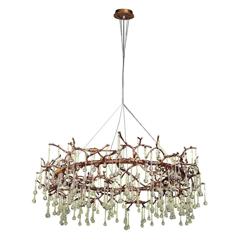 Orillia Olive Gold Chandelier