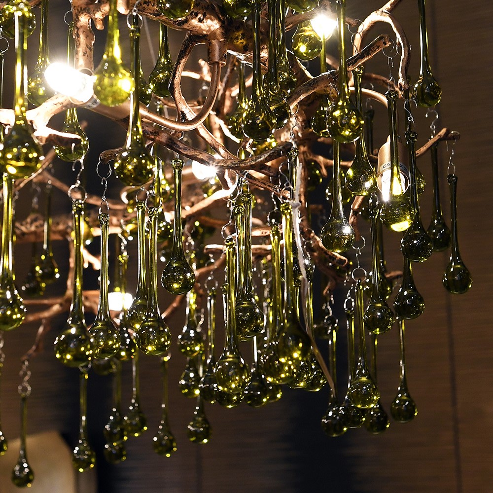 Orillia Olive Gold Chandelier