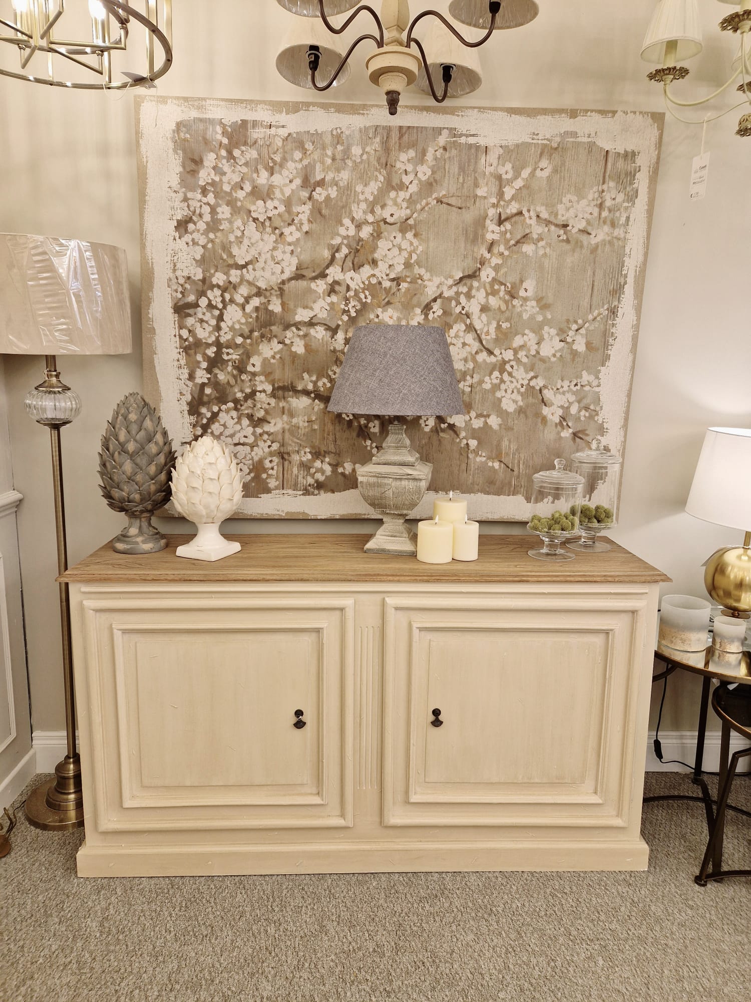 Large White Blossom Wall Art