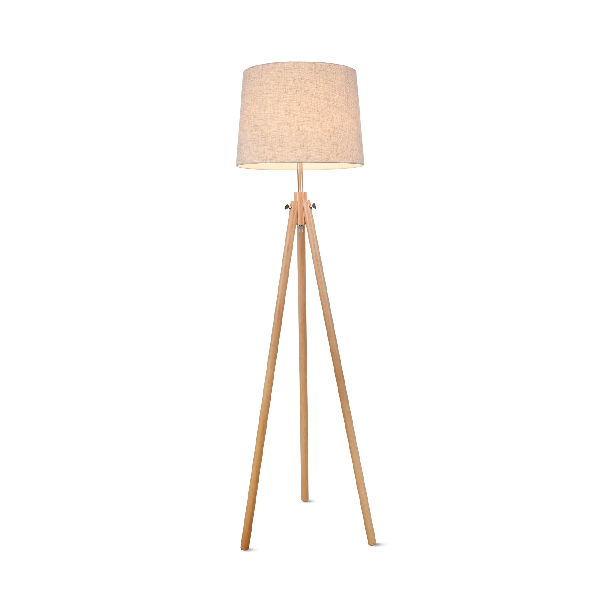 Calvin Floor lamp E27 - Beige/Black Finish