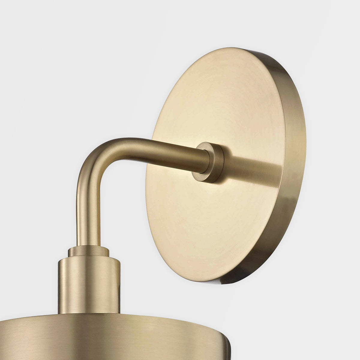 Nora 1Lt Wall Sconce- Aged Brass/ Polished Nickel