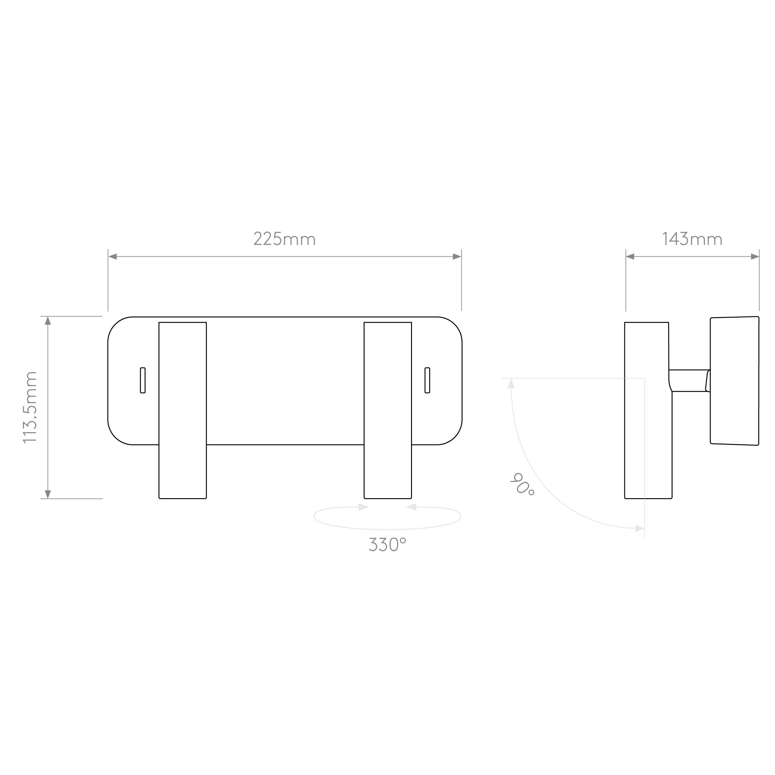 Enna Twin Reading Light- Various Finishes