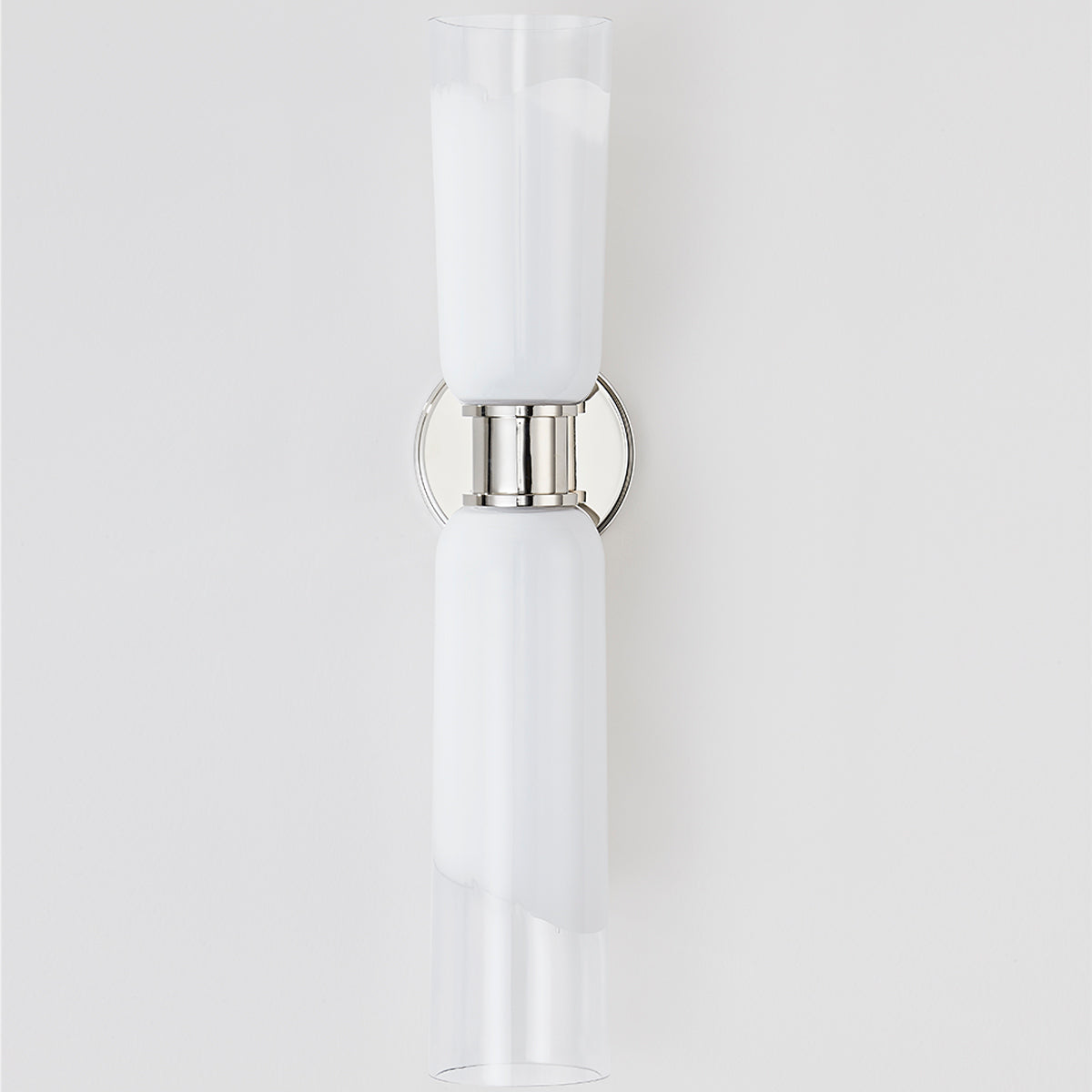 Wasson 2Lt Wall Sconce - Nickel/Brass