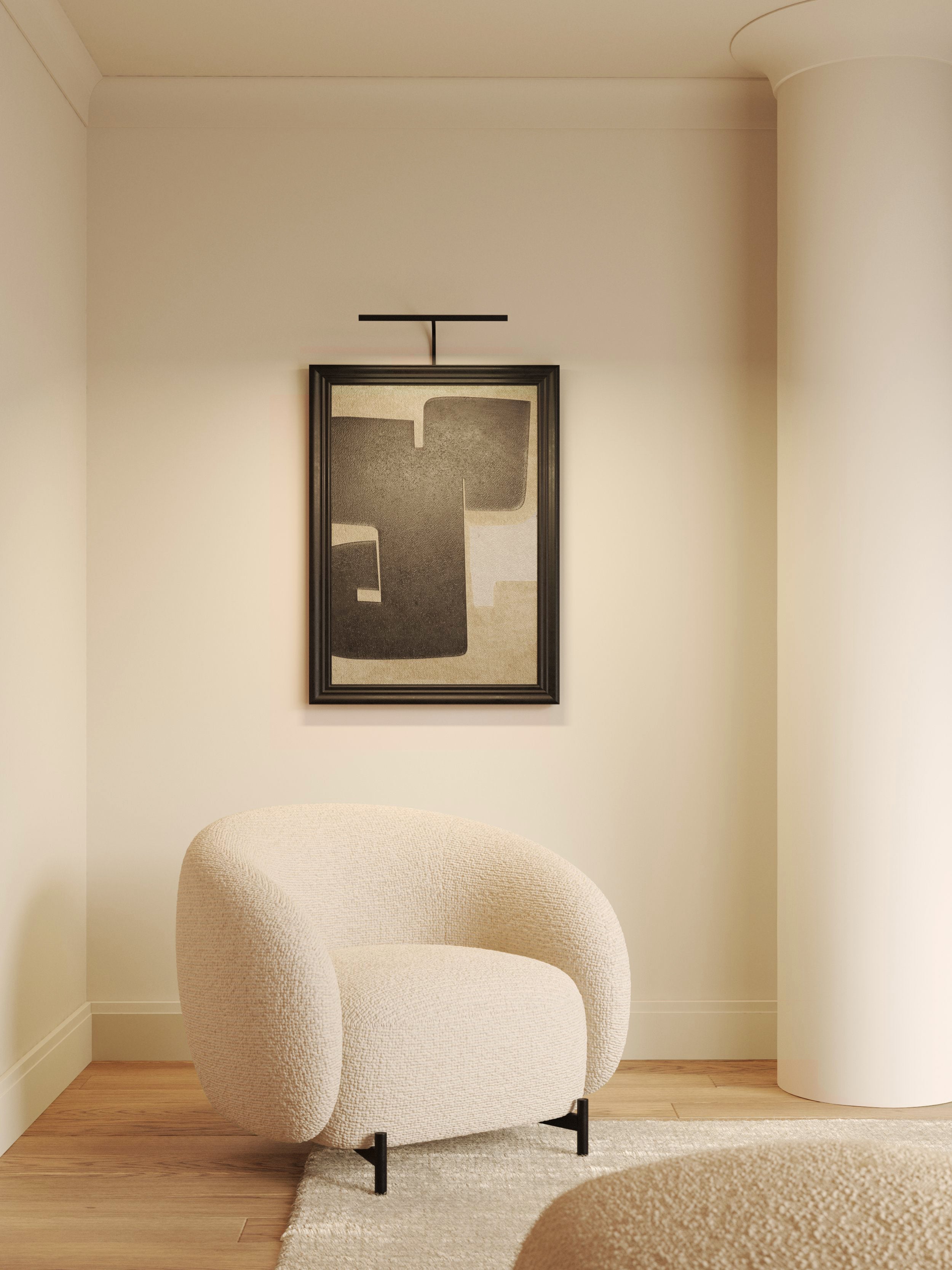 Mondrian 400/600 Frame Mounted LED Picture Lights- Bronze/ Matt Black