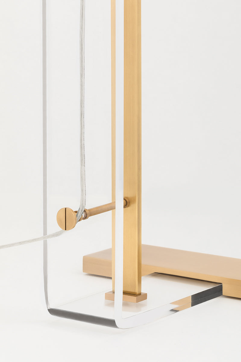 Hillcrest 1Lt Table Lamp - Brass/Nickel