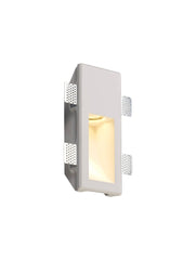 Adnonis Recessed Wall Lamp, White Paintable Gypsum, Cut Out Large/Medium/Small - Cusack Lighting