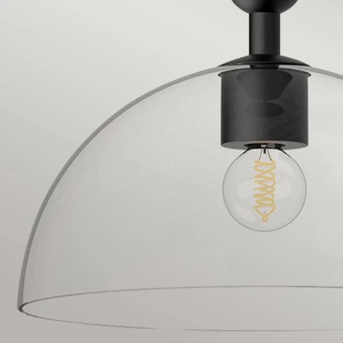 Alora Mood Jude 1 lt Pendant - Brushed Gold/ Matte Black