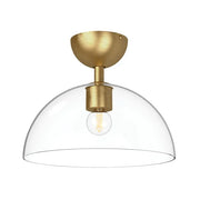 Alora Mood Jude 1 lt Semi Flush Light - Brushed Gold/ Matte Black