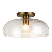 Alora Mood Sylvia 1 lt Semi Flush  - Brushed Gold/ Matte Black