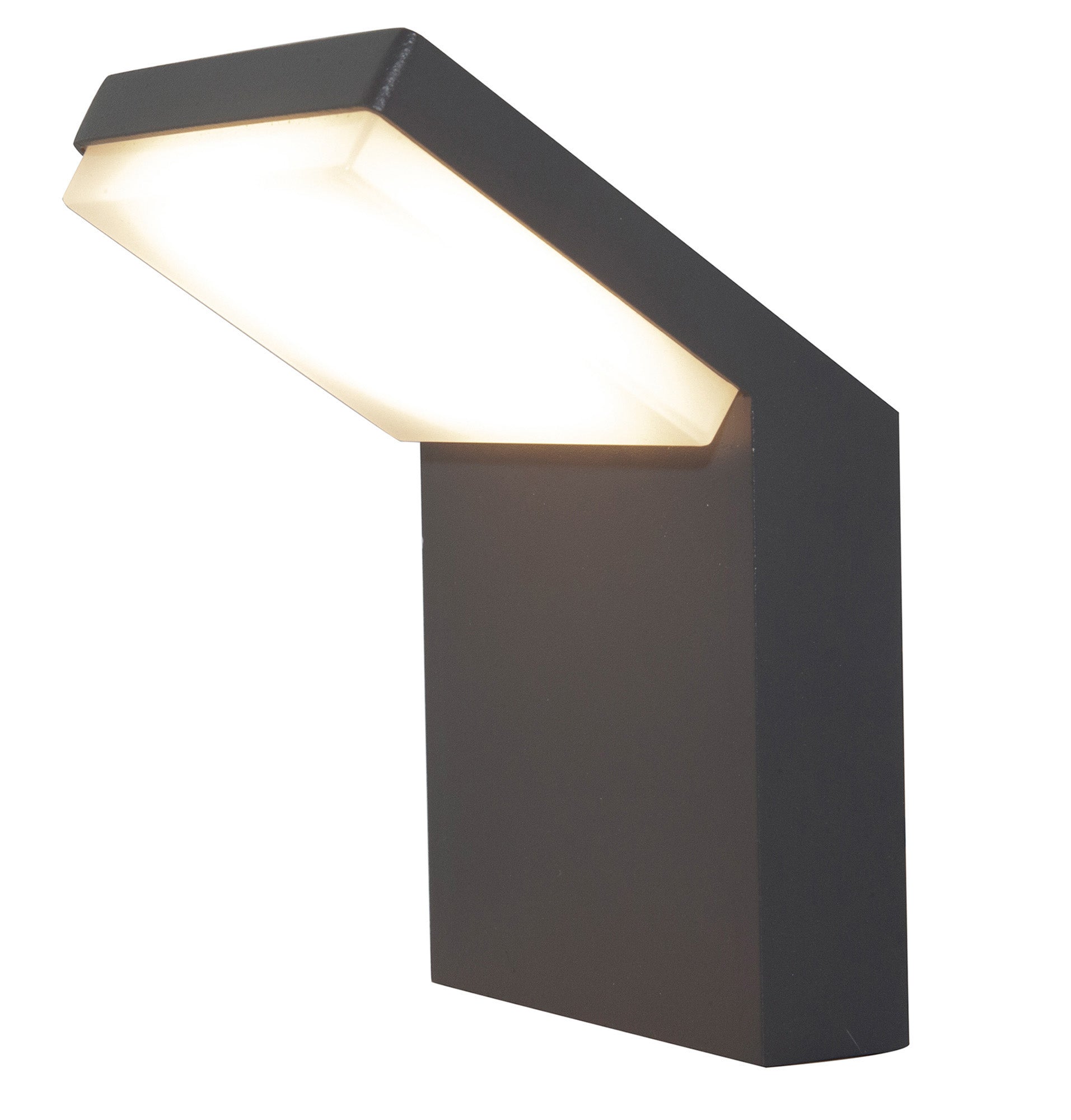 Alpine Wall Lamp, 6W LED, 3000K, 510lm, IP65, Anthracite, White 3yrs Warranty