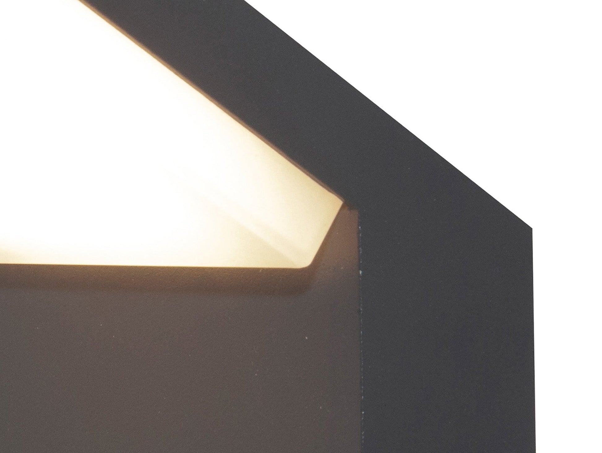 Alpine Wall Lamp, 6W LED, 3000K, 510lm, IP65, Anthracite, White 3yrs Warranty