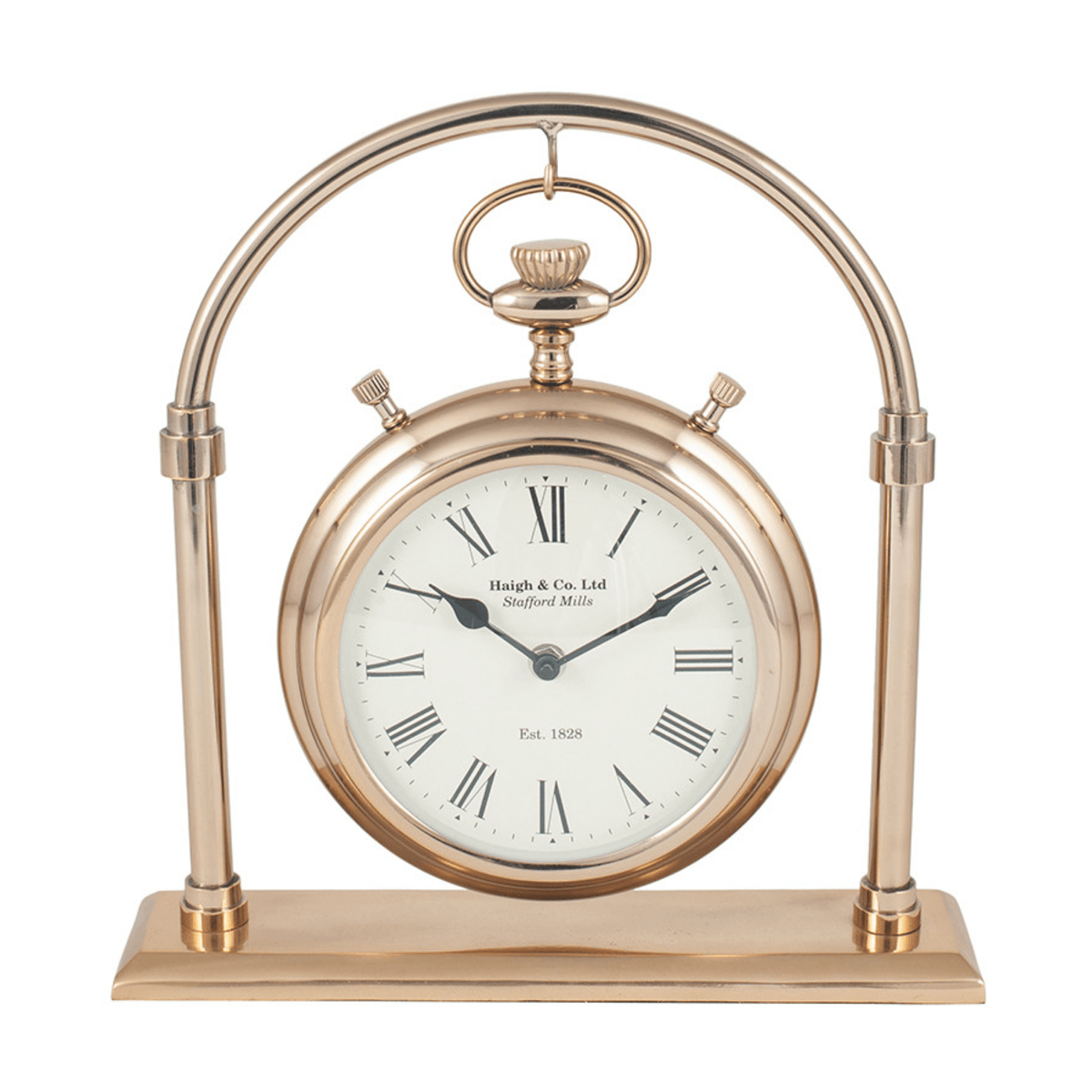 Antique Brass & Glass Carriage Clock - Cusack Lighting