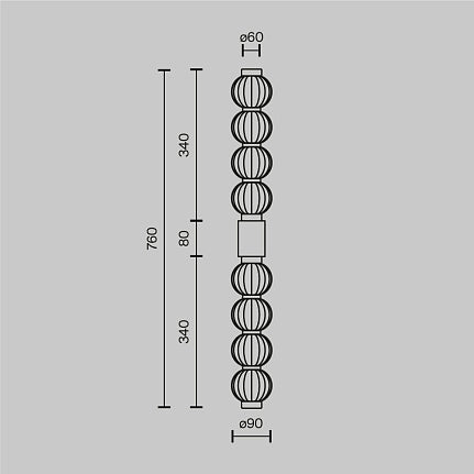 Amulet LED Wall Lamp - Gold