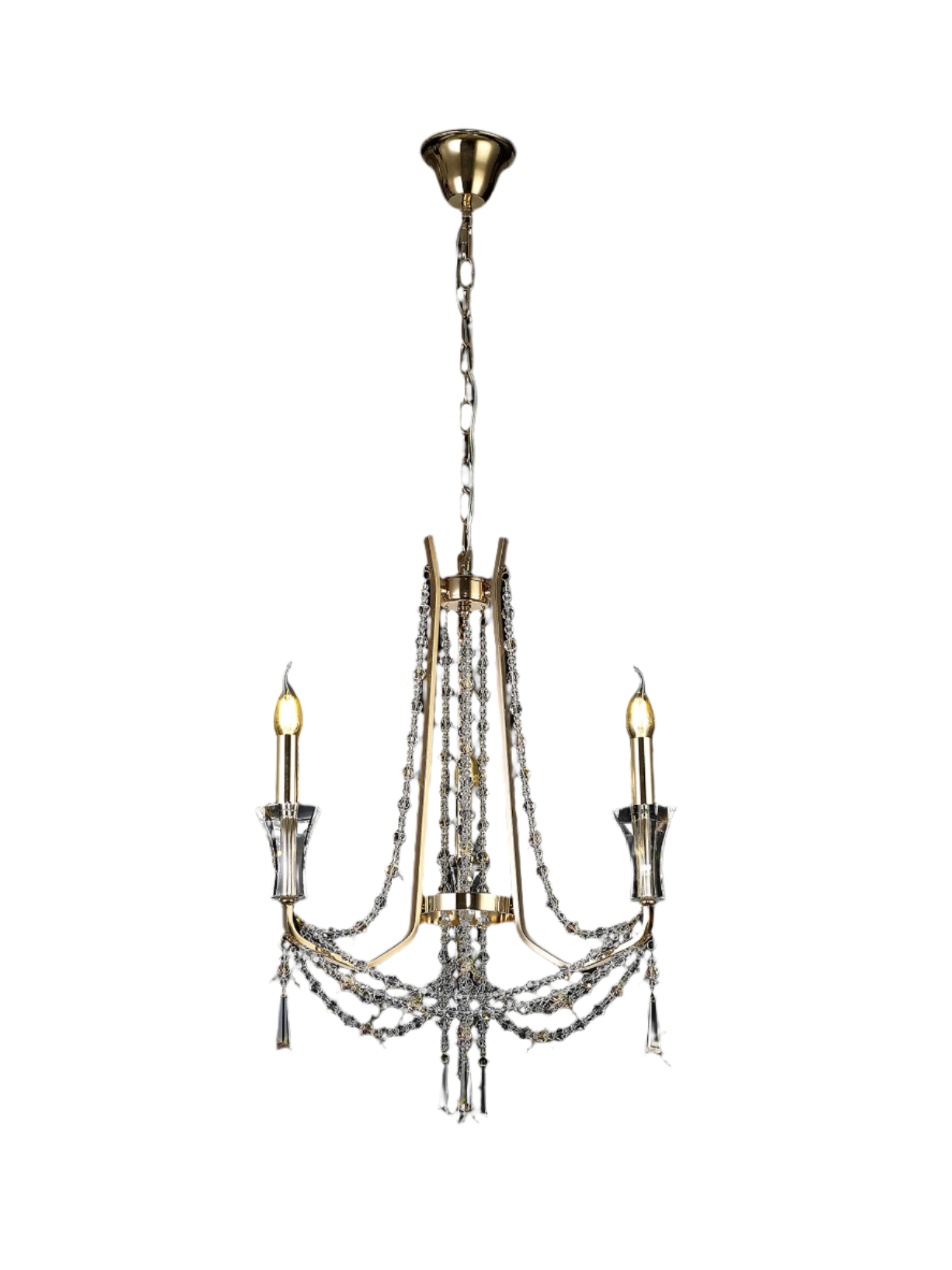 Armand 3/6/8Lt Crystal Chandelier - Chrome/Gold