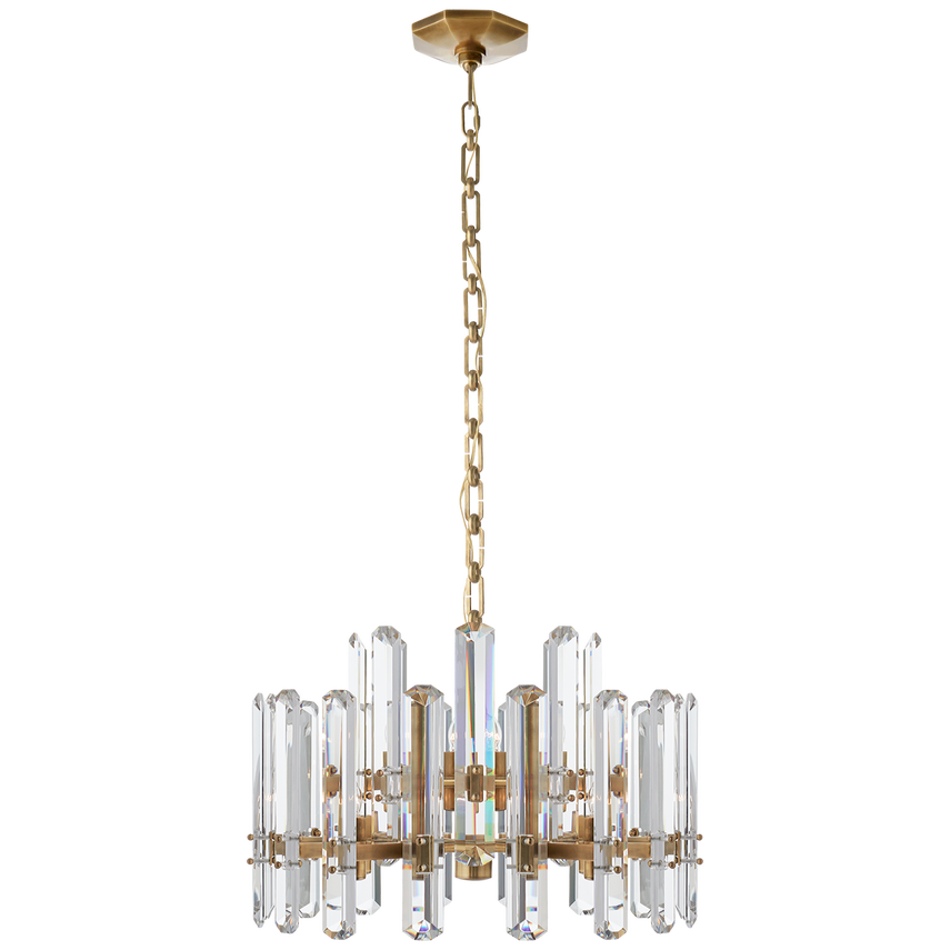 Bonnington Crystal Chandelier - Brass/Nickel