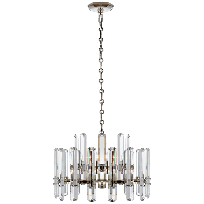 Bonnington Crystal Chandelier - Brass/Nickel