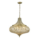 Dar Asmara 6 Light Pendant Antique Brass Crystal - Cusack Lighting