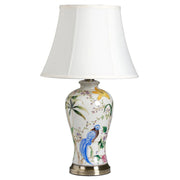 Ava Lamp - Birds of Paradise Floral Ceramic Finish