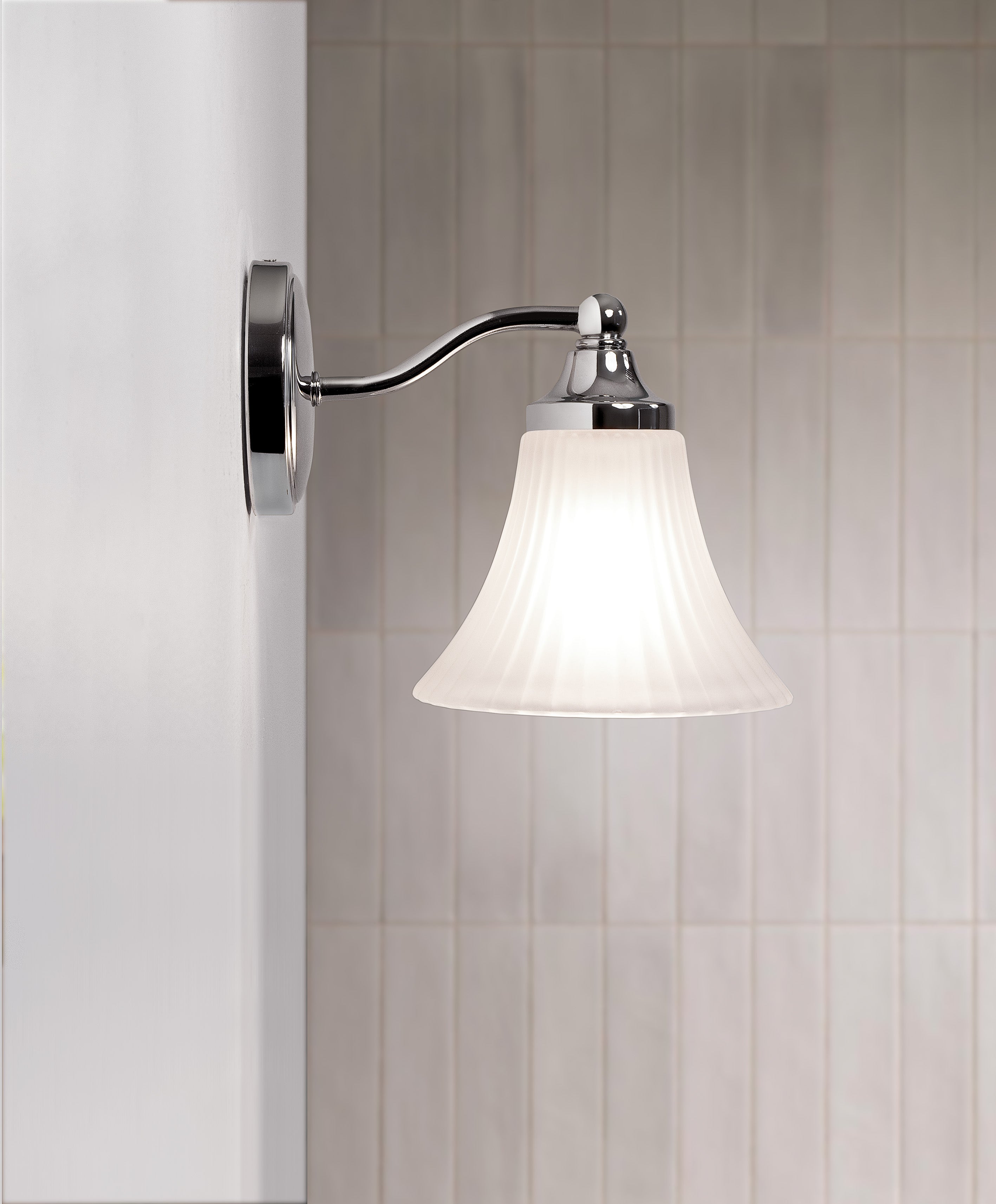 Nena Bathroom Wall Light-Polished Chrome