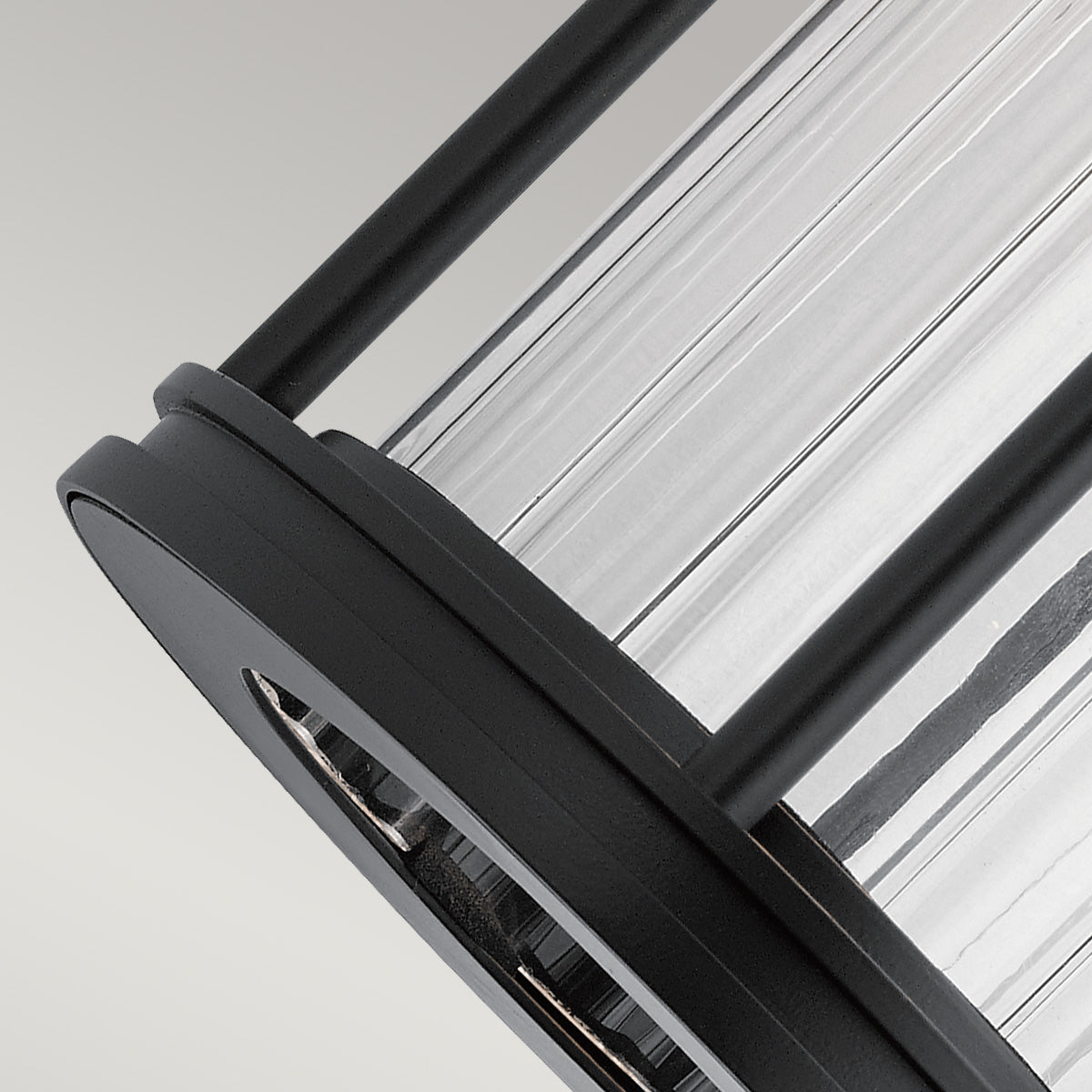 Barras Small Wall Lantern - Black Finish