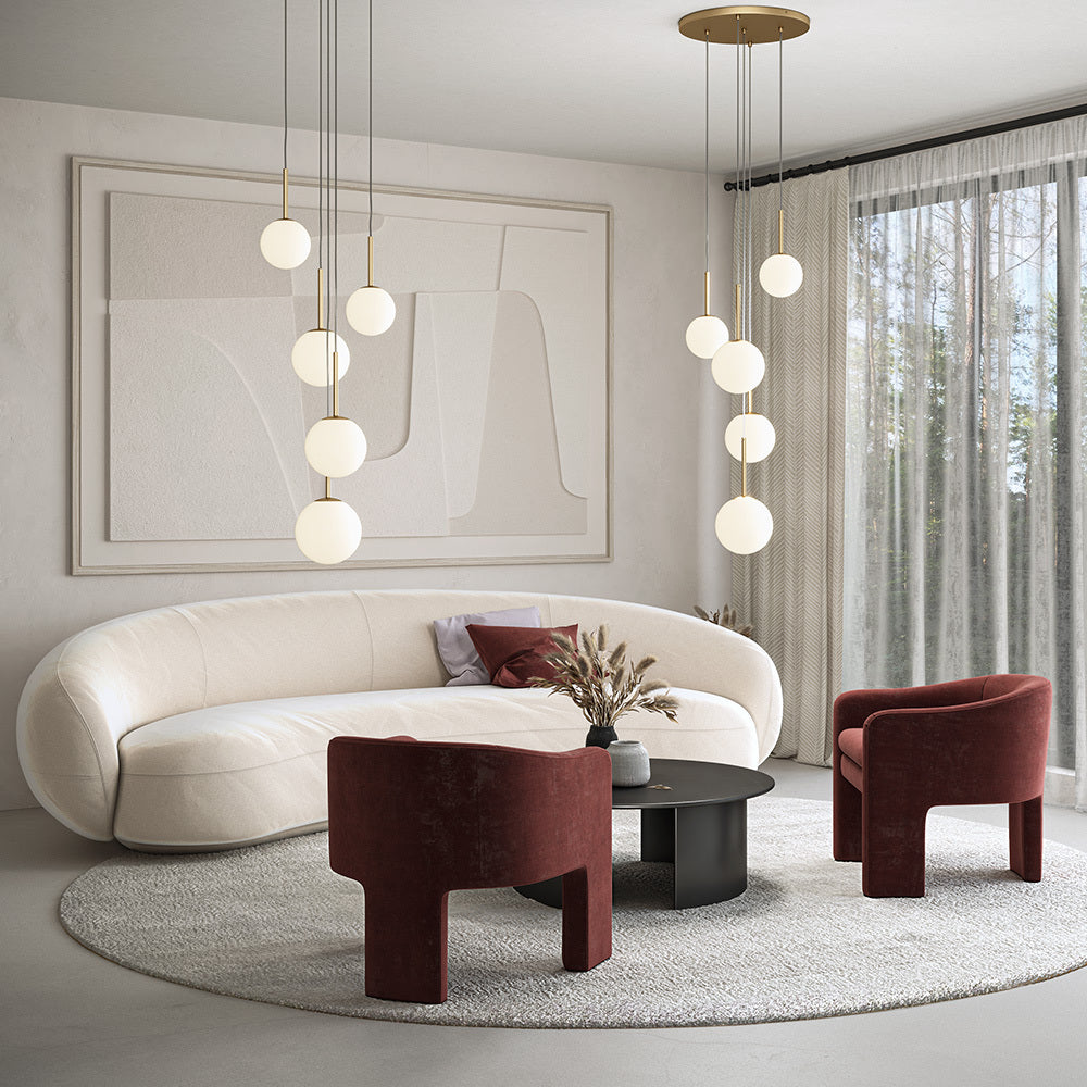 Basic Form 5Lt Cluster Pendant - Gold - Promotional Offer