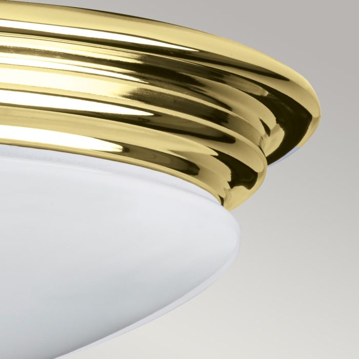 Brompton Flush Bathroom Light IP44 - Polished Chrome / Polished Brass / Brushed Brass